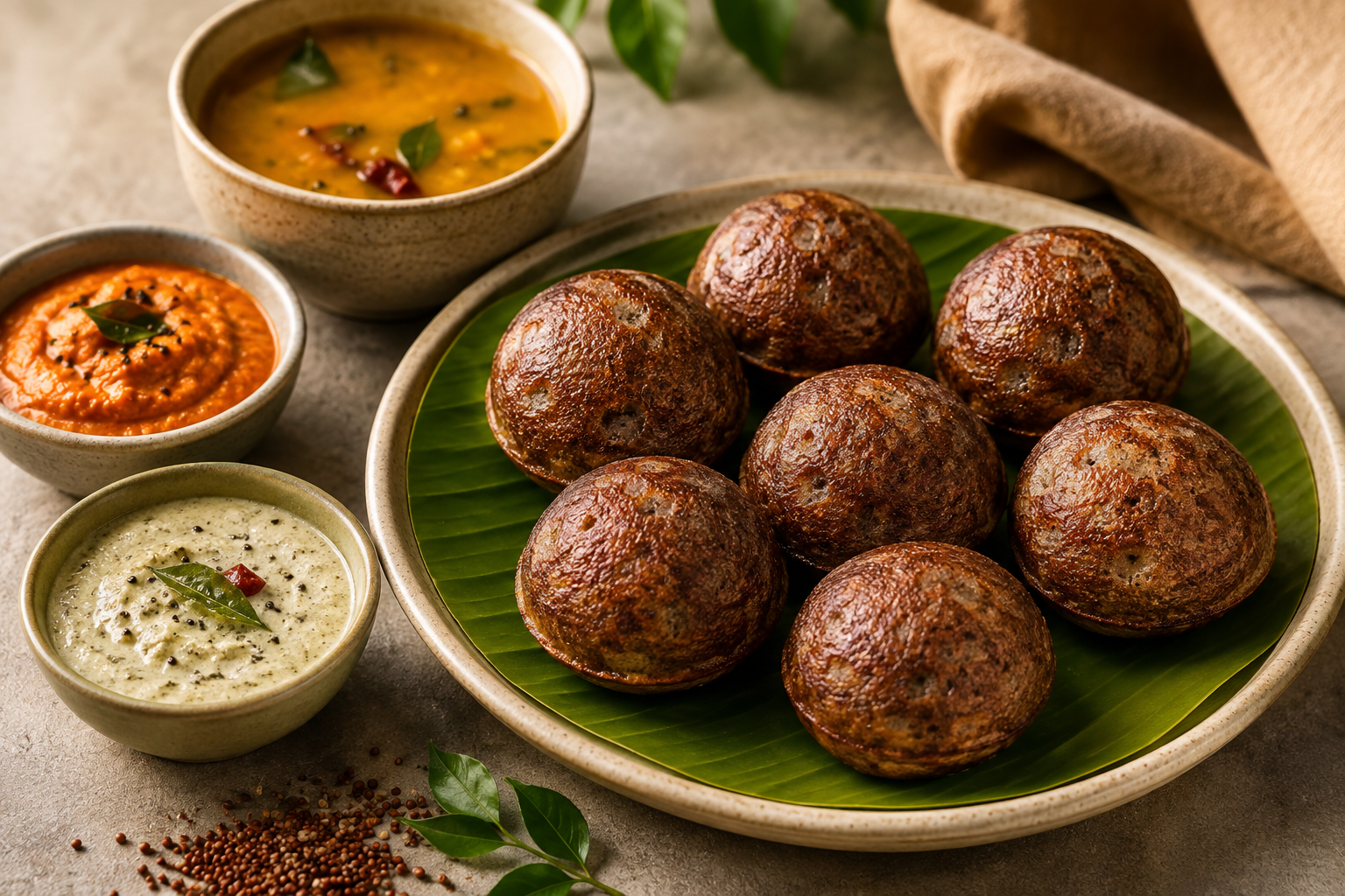 Millet Ragi Paniyaram 6 pc
